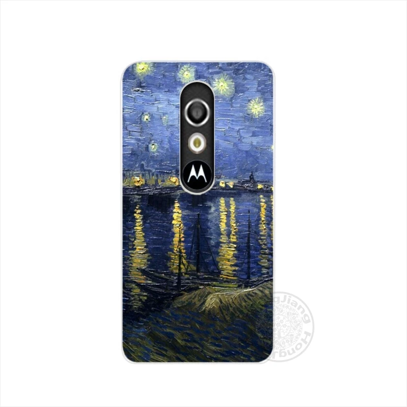 HAMEINUO Винсента Ван Гога Звездное небо Масло чехол для Motorola Moto G6 G5 G5S G4 PLAY PLUS ZUK Z2 pro