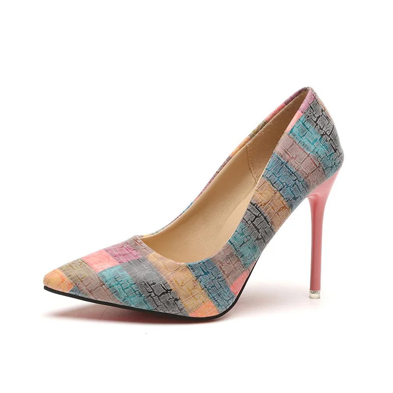 

2019 NEW Women Pumps Nightclub Party Wedding Shoes Super High Heel 10CM Pointed Toe Chaussure Femme Ladies Shoes zapatos mujer
