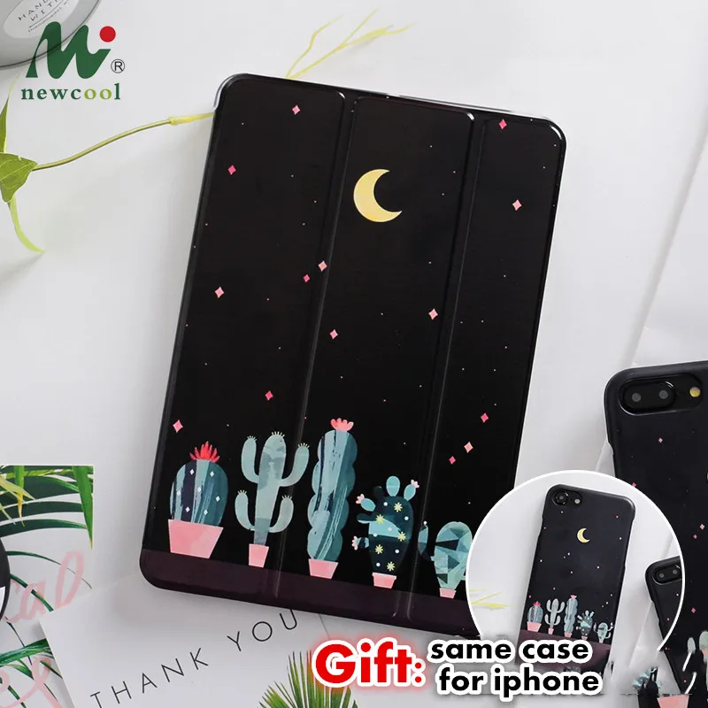 Магнитный флип чехол Moon Cactus для iPad Pro air 10 5 11 12 9 7 Mini 2 3 4 2019 планшета ipad 6 2018 2017|Чехлы
