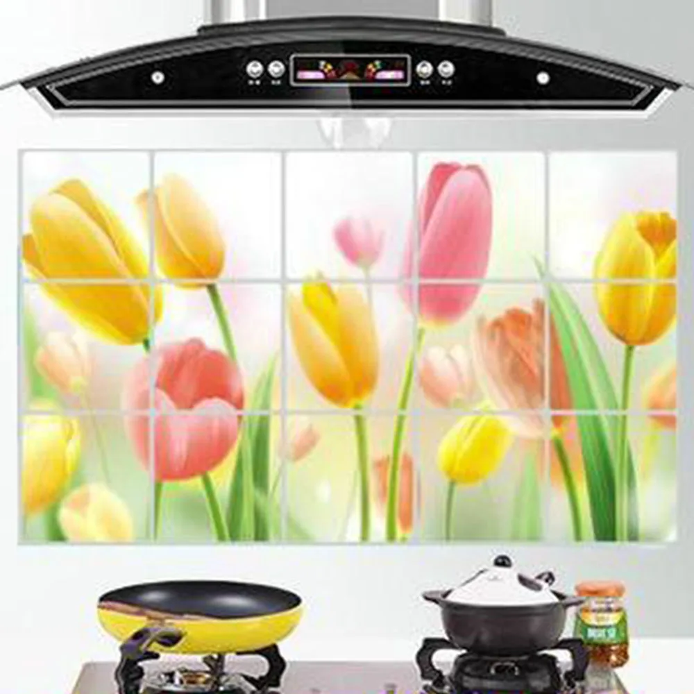 Водостойкие и маслостойкие кухонные наклейки на обои домашний декор настенная