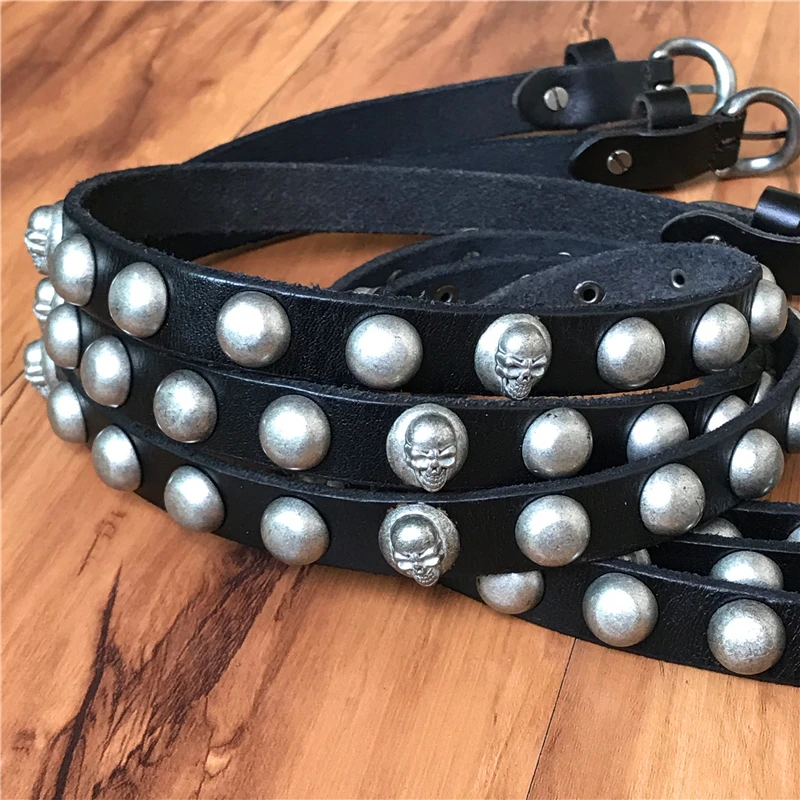 Из натуральной кожи металлические пояса с черепами для женщин Ceinture Femme винтажные панк заклепки женский ремень тонкий ремень девушки-ковбоя Cinto WBT0076