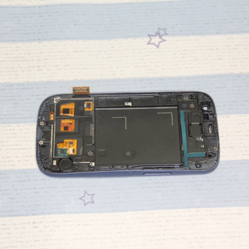 I9300 ЖК-дисплей для SAMSUNG GALAXY S3 i9300 сенсорный экран дигитайзер с рамкой Galaxy дисплей LCD