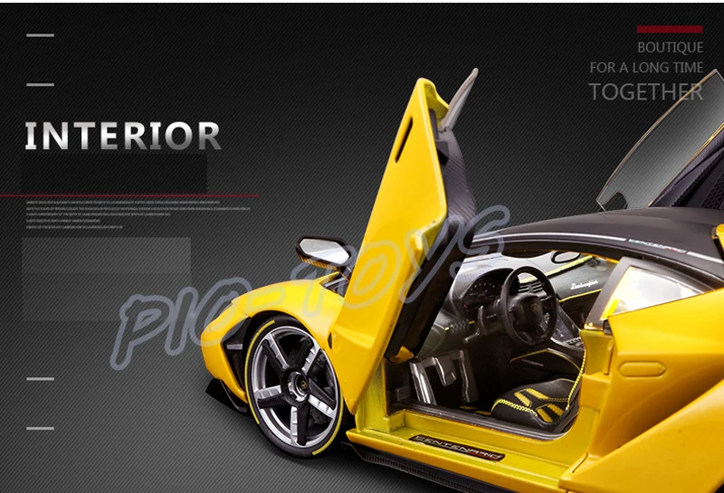 Подарок на год LP770 обновленная посылка 1:18 металлическая модель автомобиля коллекция игрушек Роскошные литые под давлением украшения из сплава металла статический подарок