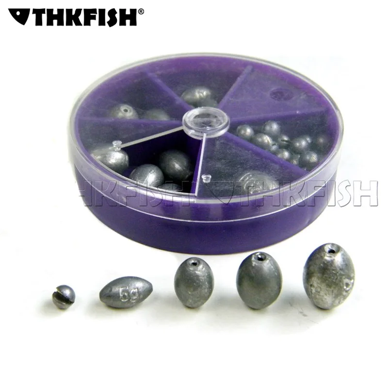 56 шт./компл. свинцовые грузила для рыбалки грузило 20 г 1 5g 10g 2g набор рыболовных
