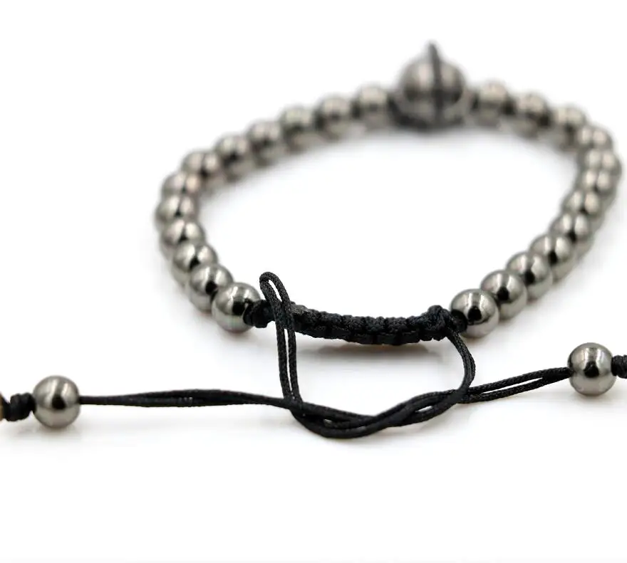 Браслет рыцаря для мужчин BPPCCR Anil Arjandas, золотого цвета, с бусинами, микроинкрустацией и макраме, Pulseira Feminina.