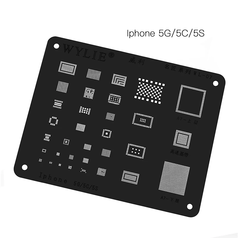 Набор трафаретов для iPhone XS max XR X 8P 8 7P 7 6P 6 Baseband cpu ram Nand USB зарядное устройство WiFi U2 power PMIC IC чип подошва