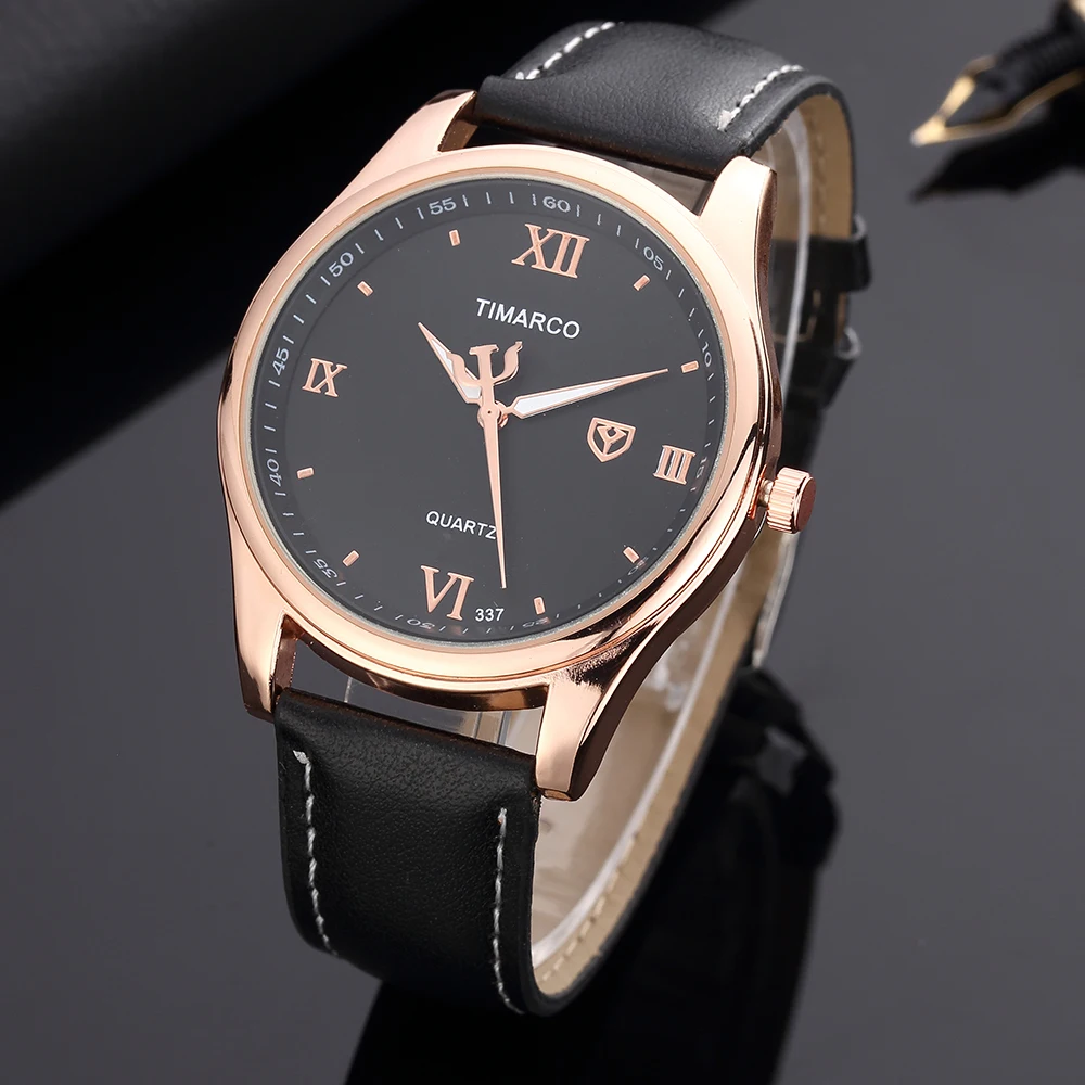 Мужские часы Топ бренд класса люкс reloj hombre классический дизайн Римский циферблат мужские наручные золотой