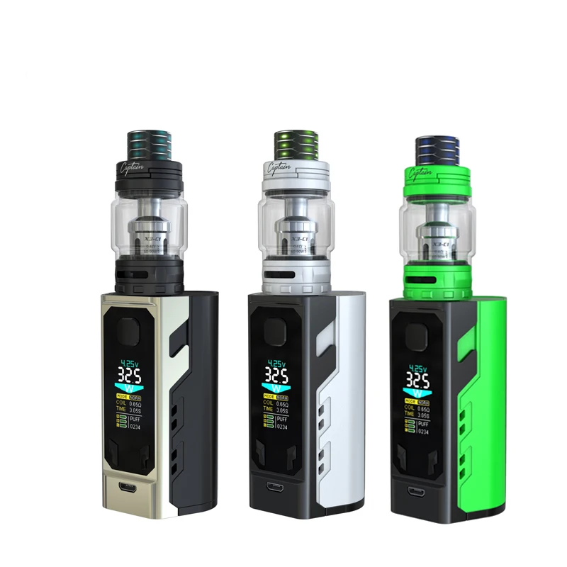 IJOY/Капитан X3 комплект 324 Вт Vape с 8 мл капитан Subohm бак C1 C3 катушки 3 радость 20700
