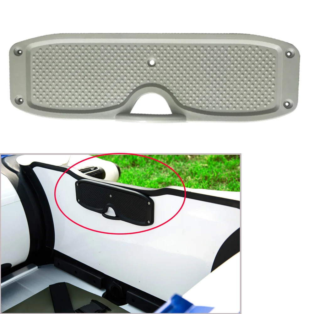 Marine Inflatable Boat Fishing Dinghy Transom Plate Outboard Mounting Plate Engine Bracket for Fishing Boat Dinghy Accessories