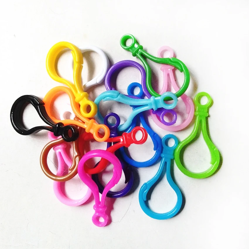 100pcs/pack15 Цвета пластиковая застежка крючок лампы украшения для обуви заколки