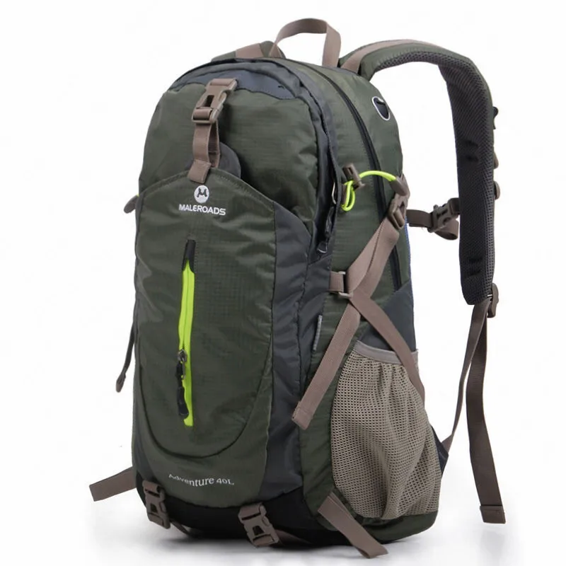 Maleroads 40L рюкзаки для альпинизма, походные рюкзаки, водонепроницаемые спортивные рюкзаки с дождевиком, дышащие спортивные сумки