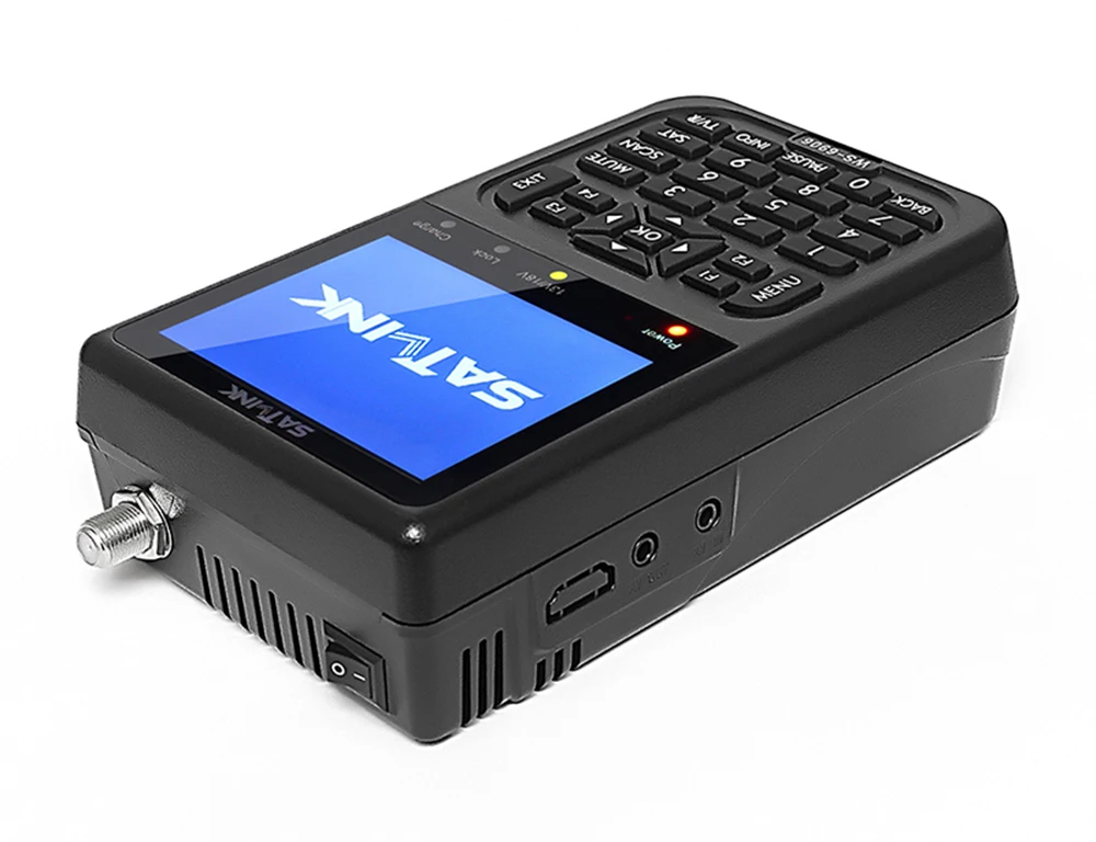 Satlink ws 6906 спутниковый искатель DVB-S цифровой спутниковый satFinder метр HD 3,5 дюймов ЖК-сигнал WS 6906 спутниковый искатель