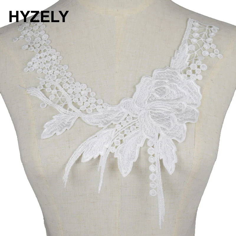 1 шт. большие цветы вышивка венозные шипы Цветок Кружева декольте DIY воротник