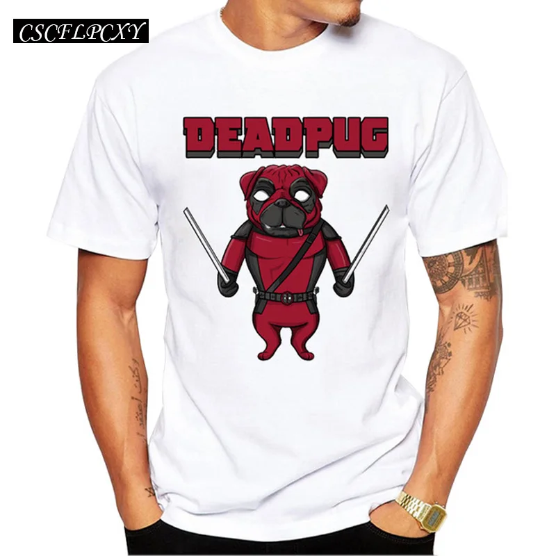 Мужские футболки в стиле панк Deadpool дизайнерские Забавные с принтом