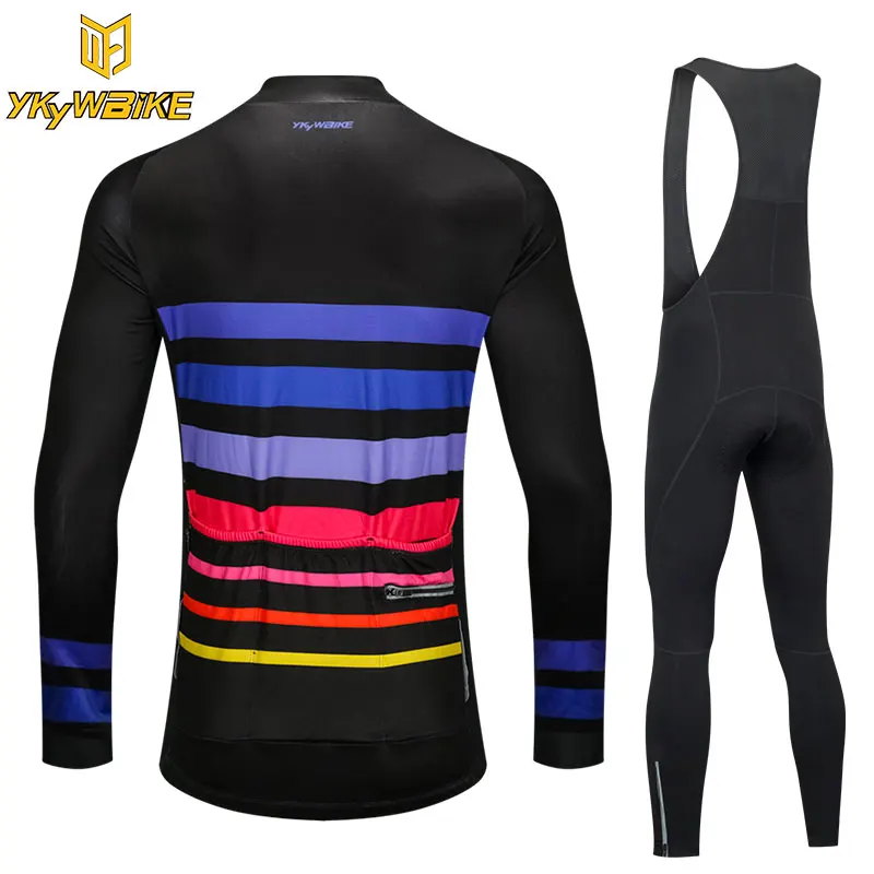 Зимние Велосипеды установить Men тепловой Джерси и комбинезон Pro одежда флис