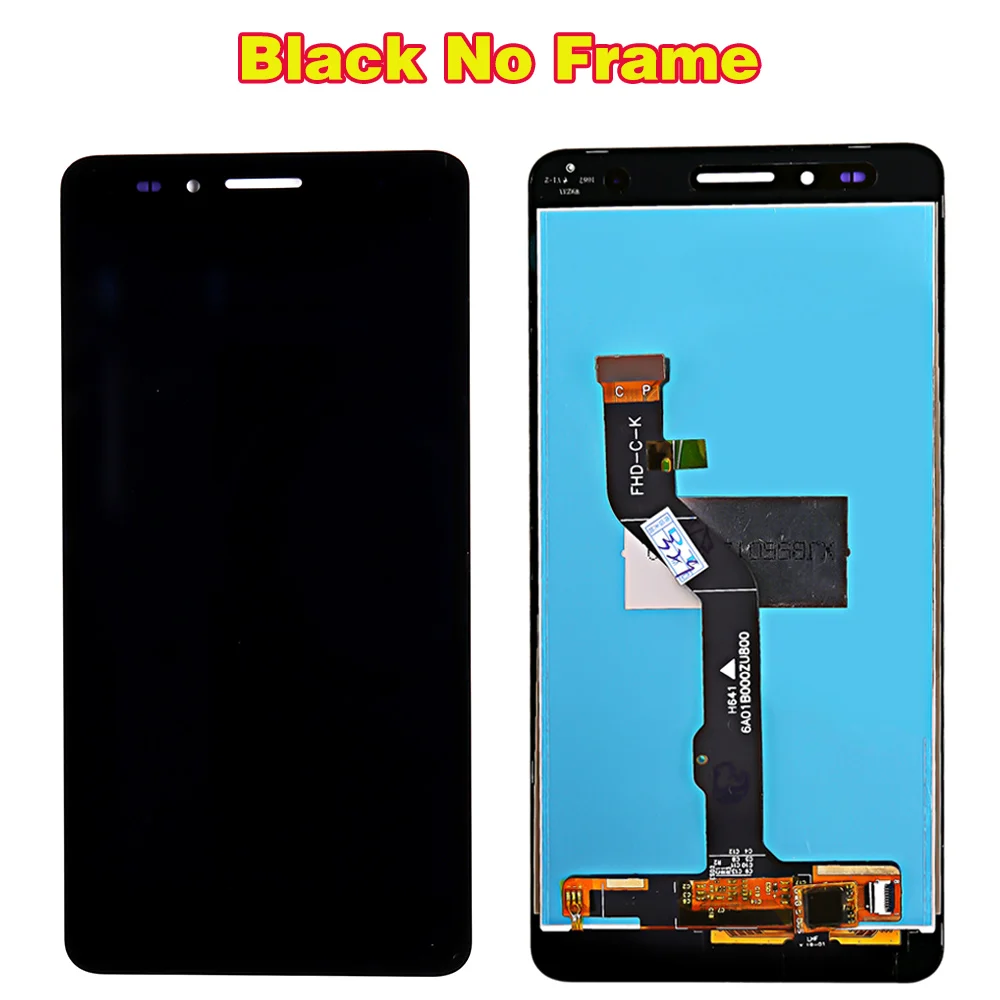 Black without Frame Huawei Honor 5X ЖК-дисплей 5,5 дюймов дигитайзер сборка сенсорный экран для huawei GR5 1920*1080 GR5W рамка с бесплатными инструментами - Цвет: Black without Frame