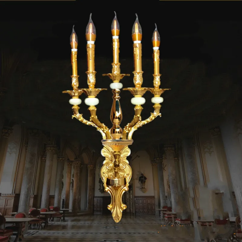 5 рычажное большое настенное бра для помещений зеркальное освещение гостиной