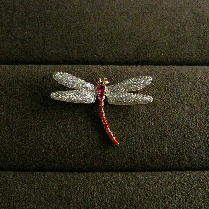 Горячая продажа Мода AAA инкрустация кубическим цирконием установка Красная