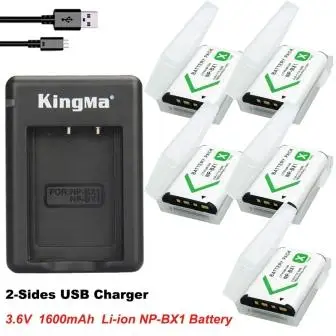 NPBX1-5PAnd2SidesCh NPBX1 NP-BX1 Bateria NP BX1 Батарея+ 2-по бокам Зарядное устройство sony DSC-RX100 DSC-WX500 Характеристическая вязкость полимера HX300 WX300 HDR-AS15 X3000R MV1 AS30V HDR-AS30 - Цвет: NPBX1-5PAnd2SidesCh