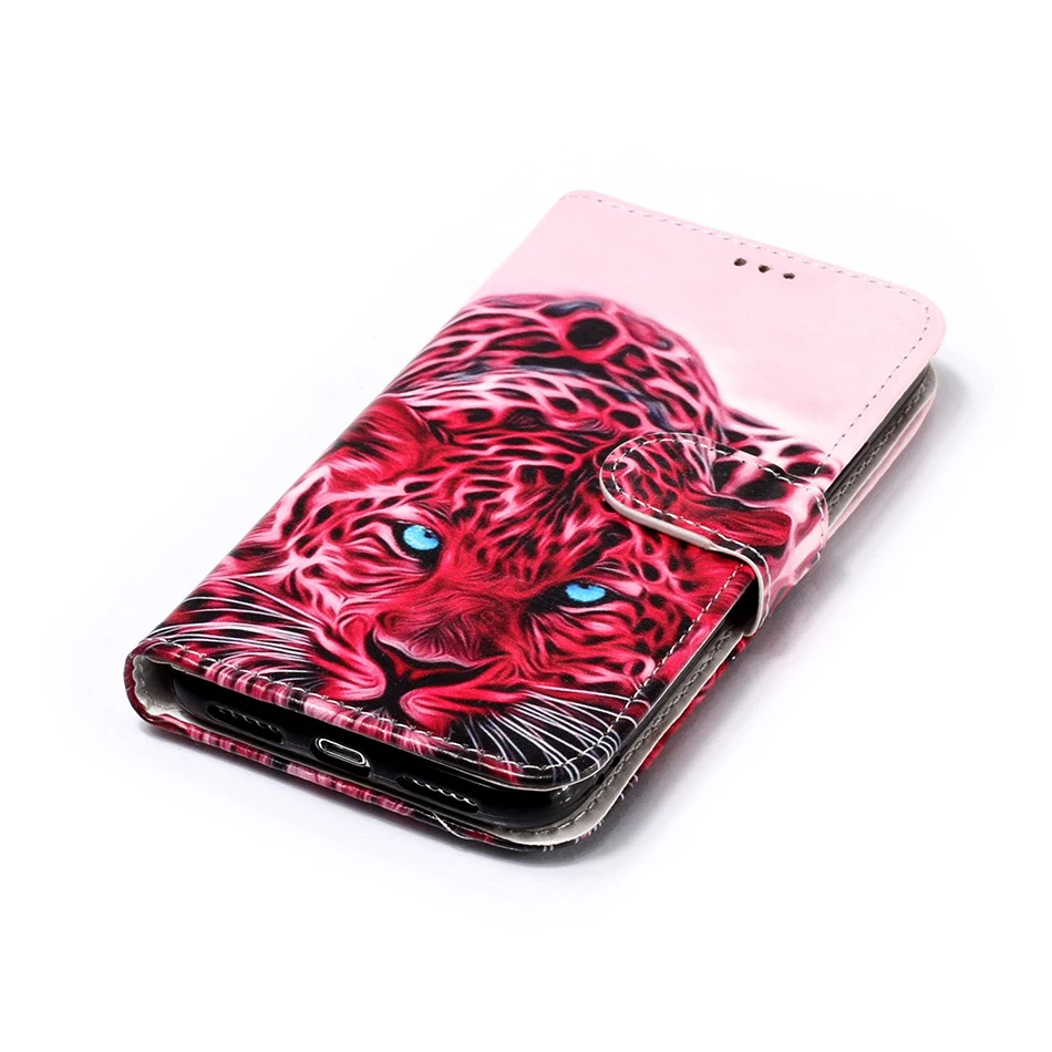 Чехол-книжка с рисунком, кожаный чехол-кошелек для huawei Honor 7C 6X 9i mate 9 Pro P20 P10 Lite P8 Mini, чехол для телефона P9 LITE B05