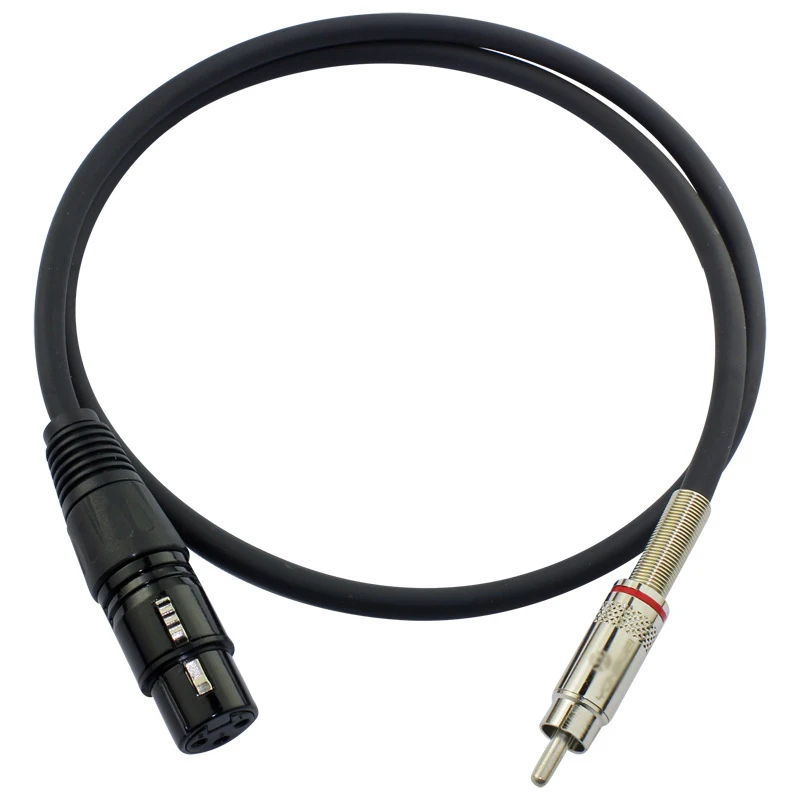 WinAqum RCA Jack к XLR Female M/F аудиокабель с двойным адаптером Shiending провод 3PIN линия