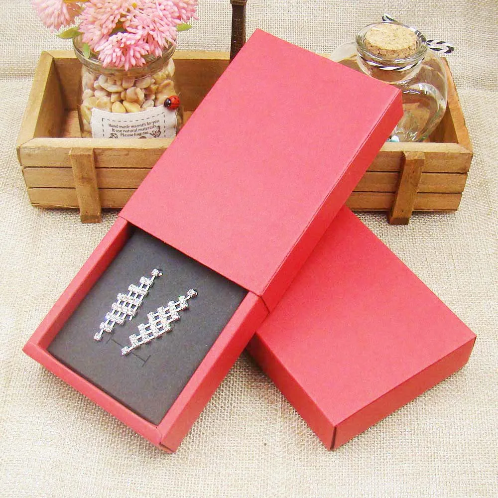 Коробочки для ювелирных изделий прямоугольные 1 5 х8 х2.50 см 4 цвета 12 шт. | Дом и сад
