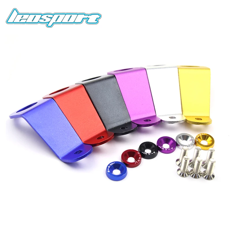 

Aluminum Car Radiator Stay Bracket For Honda 92-95 ClVlC EG Bracket Auto Racing Refrigeration Bracket with original LOGO