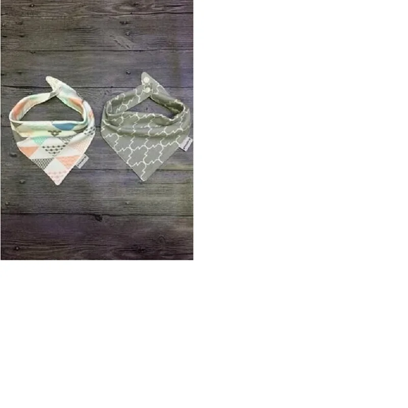 Owlzz 2 Pcs A Lot Baby Bids Cotton Bibs Cartoon Animal Bandana Infant Saliva Towel Kid Accessories | Детская одежда и обувь