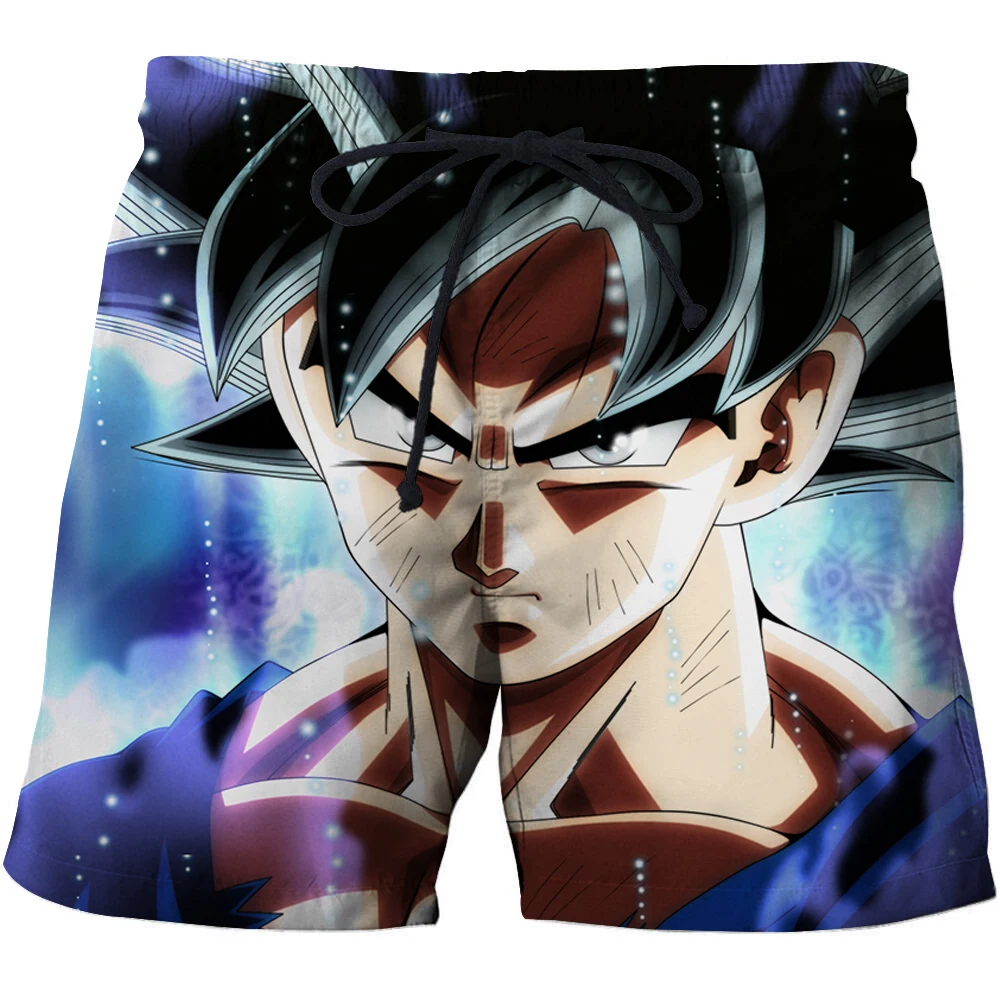 2019 Brand Quick Drying Board 3D Mens Beach Shorts Anime Print Dragon Ball GOKU Harajuku Boardshorts Hombre Plus Size S-6xl | Мужская
