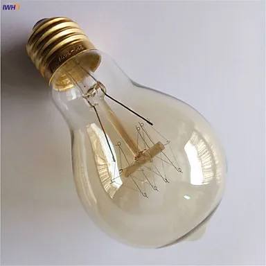 IWHD Diamond ампулы Эдисон лампы Светильник лампочка E27 40W промышленный Настенный декор лампада подвесной светильник в стиле ретро ST64 T30 Lampara Винтаж лампа Bombillas