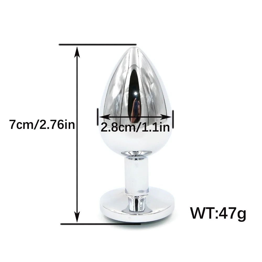 YEMA 2 шт./компл. маленькая Анальная пробка с кристальной основой и нормальный