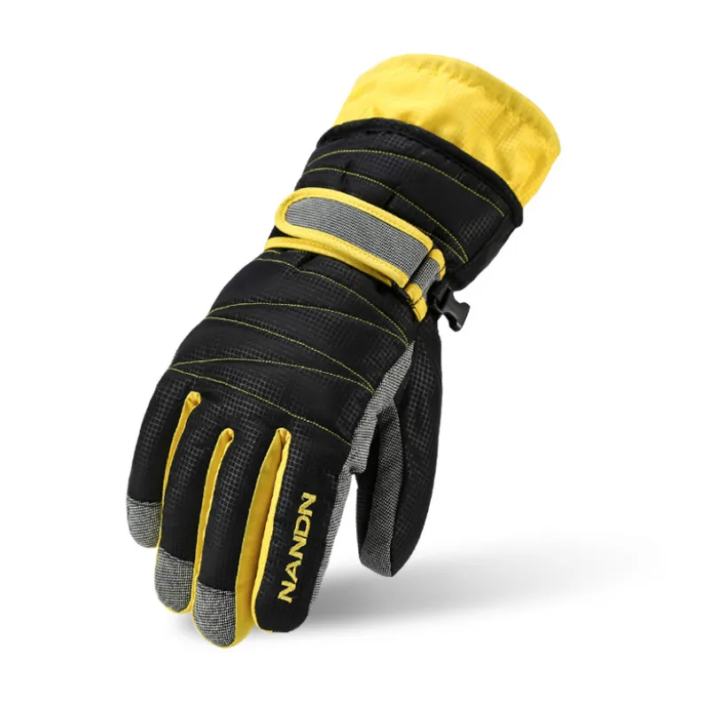 

NANDN Winter Outdoor Sports Ski Snowboard Snow Glove Adult Children Skiing Gloves Windproof Waterproof Riding Warm Cotton Gloves