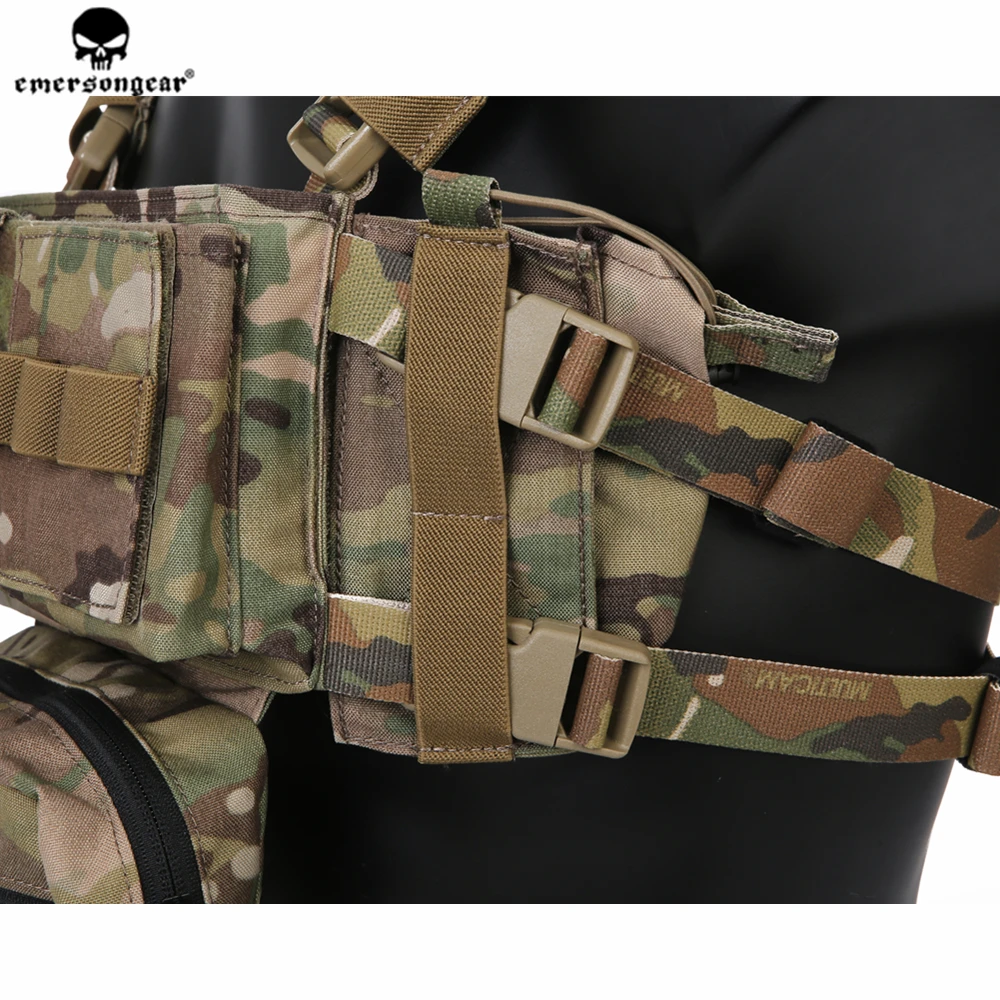 Emersongear MK3 тактическая нагрудная Установка микро-модульная Регулируемая охотничья пластина для переноски страйкбольного жилета с 556 762 подсумок