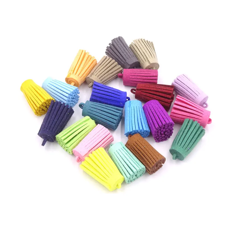 

50Pcs Tassels For Jewelry Diy Suede Tassel Schmuckherstellung Earrings Parts Keychain Cellphone Accessories Material Bisuteria