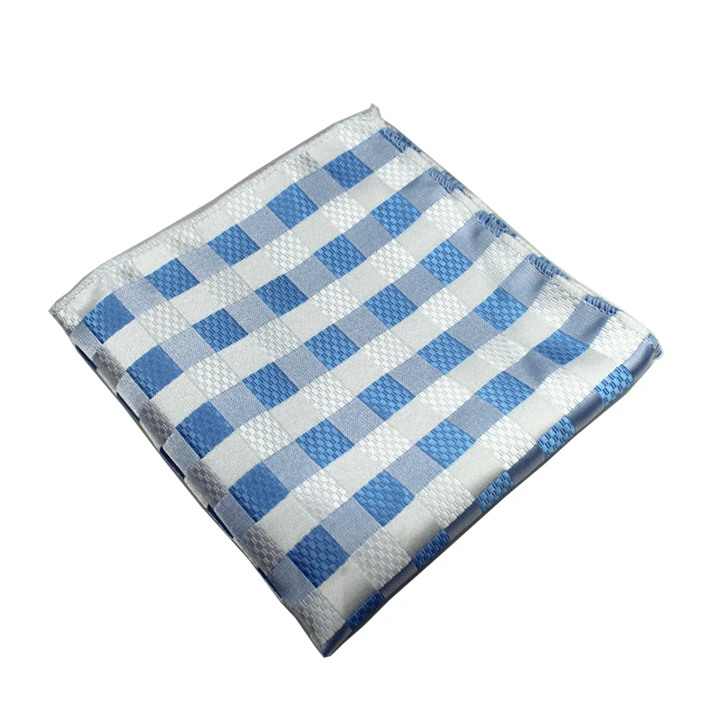 Ricnais мужские носовые платки шелковые тканые клетчатые полосатые узоры Hanky