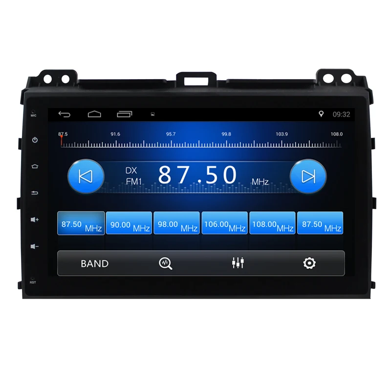 Четырехъядерный Android 8 1 1G RAM автомобильный радиоприемник для Toyota Land Cruiser Prado 120