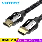 Vention HDMI кабель HDMI к HDMI 2,0 кабель 4K для Xiaomi проектор переключатель PS4 ТВ коробка xbox 360 3m 8m Кабель HDMI