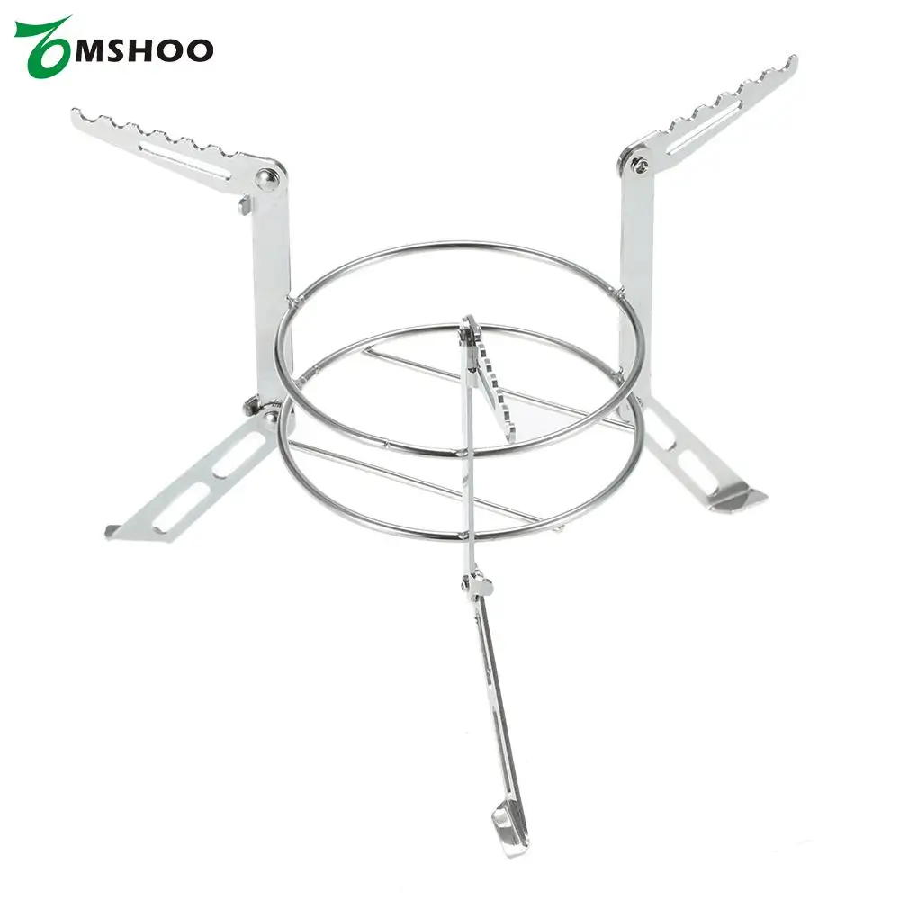 Портативная подставка для плиты кемпинга складная стойка из нержавеющей стали