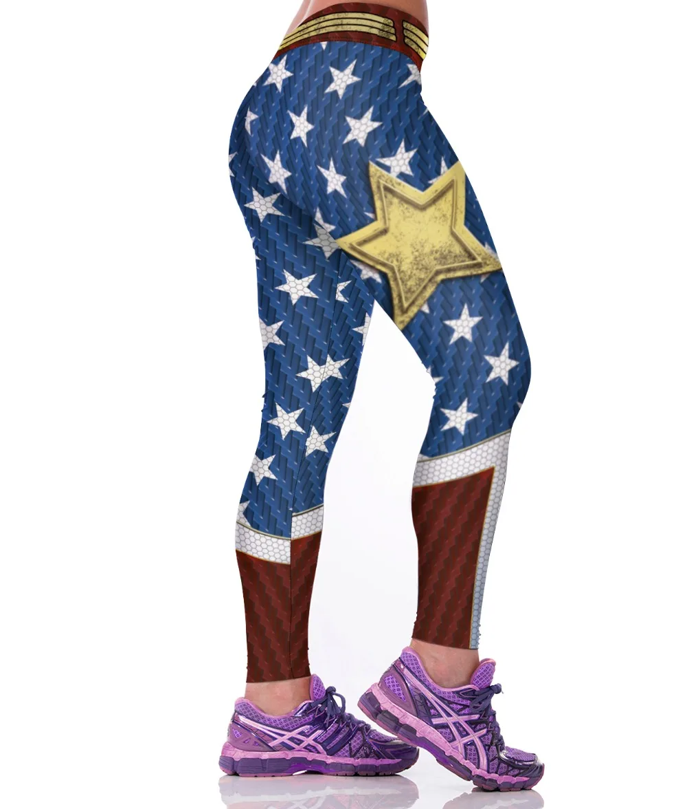 Леггинсы мужские/женские спортивные в стиле панк рок с 3D принтом|leggings capri|sport