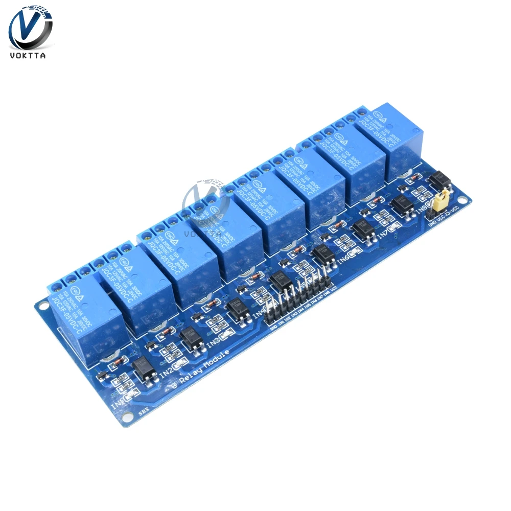 Реле 5 в 8 канальный таймер релейный модуль щит с оптроном для Arduino ARM PIC AVR DSP Diy MCU