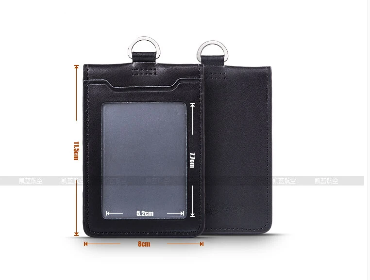 Чехол из натуральной кожи с двухслойным покрытием без логотипа|card & id holders|id holderbadge