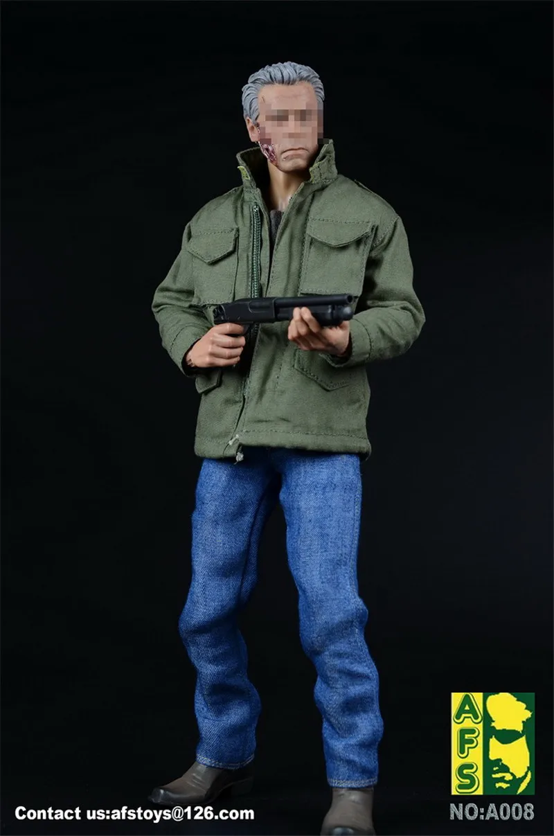 АФН A008 1/6 фигурку игрушки Терминатор Арнольд Шварценеггер Крутой парень пальто