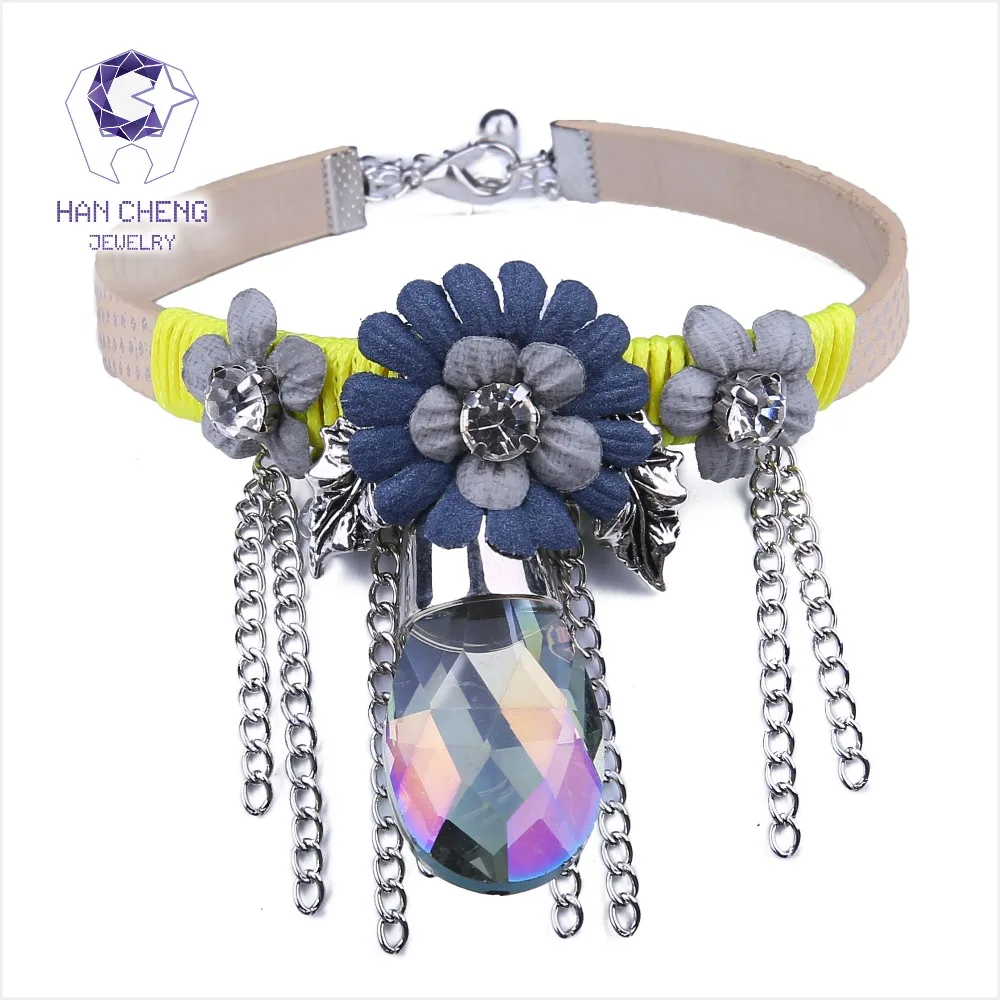 HanCheng новый модный ремень из искусственной кожи с кисточкой большим разноцветным