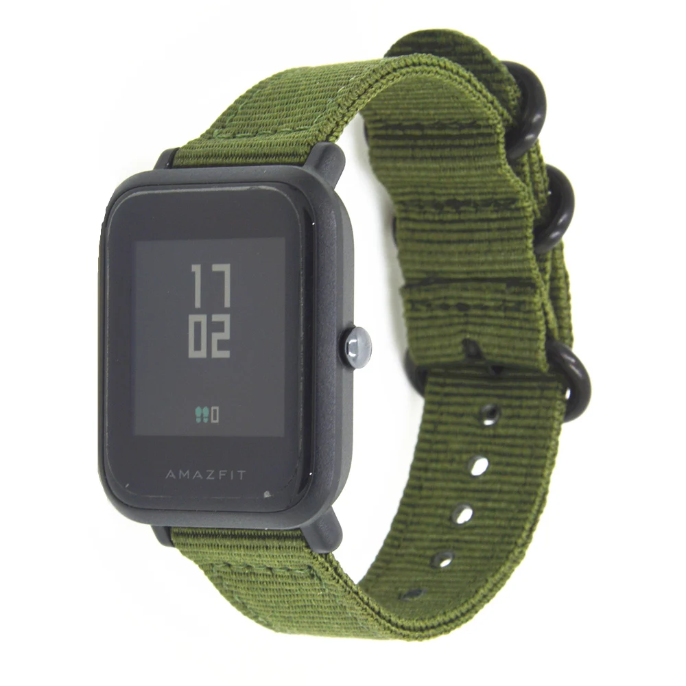 Ремешок нейлоновый для наручных часов Xiaomi Huami Amazfit Bip BIT Lite 20 мм|Смарт-аксессуары| |