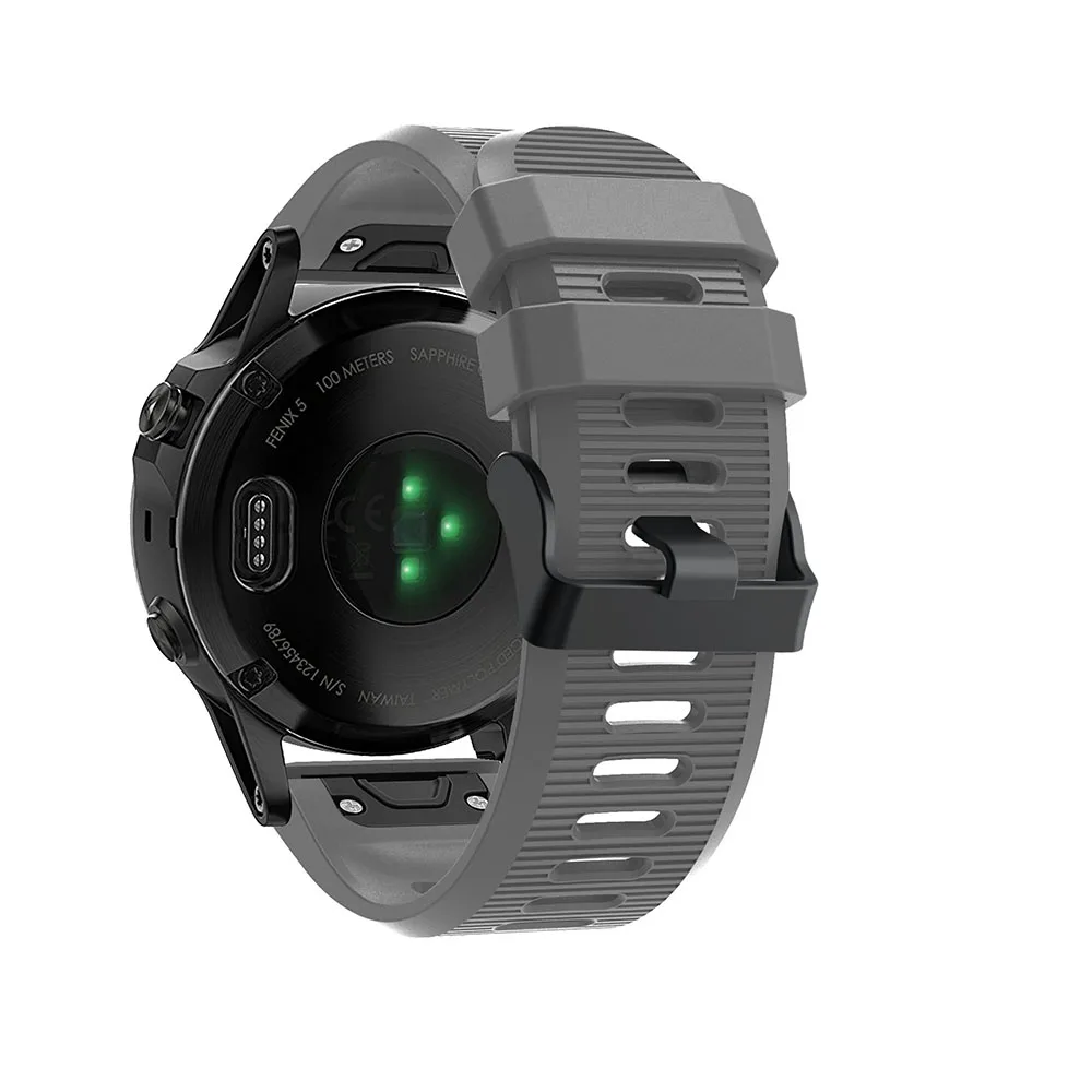 26 мм силиконовый ремешок для смарт-часов Garmin Fenix 6X/5X/5 XPlus/3/3HR/D2 Bravo/Quaitx3 Смарт-часы браслет Спорт Correa