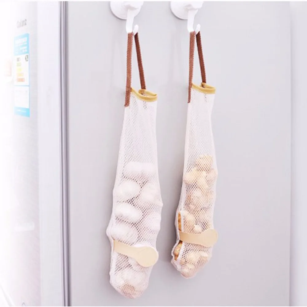 1 шт. овощная сумка для хранения с завязкой настенная фруктов имбиря чеснока лука