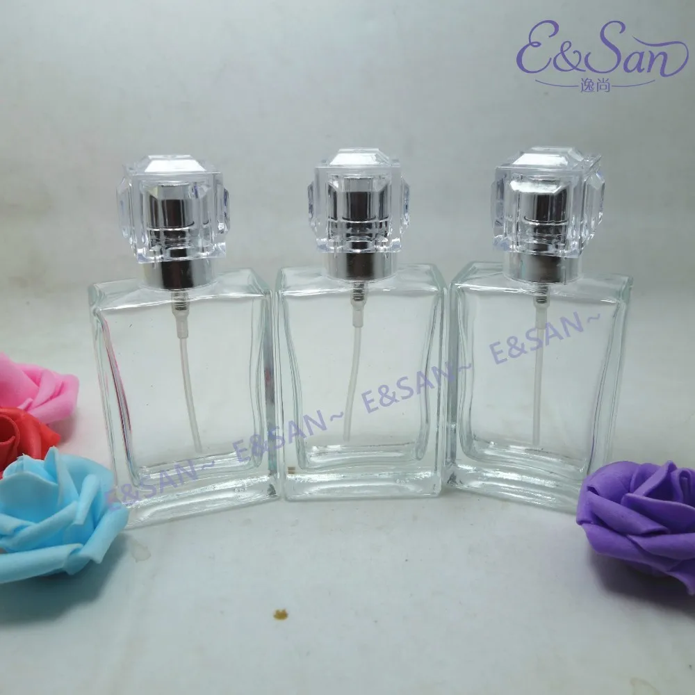 

30ML Transparent Flat Perfume Glass Spray Empty Bottle 5PCS/LOT