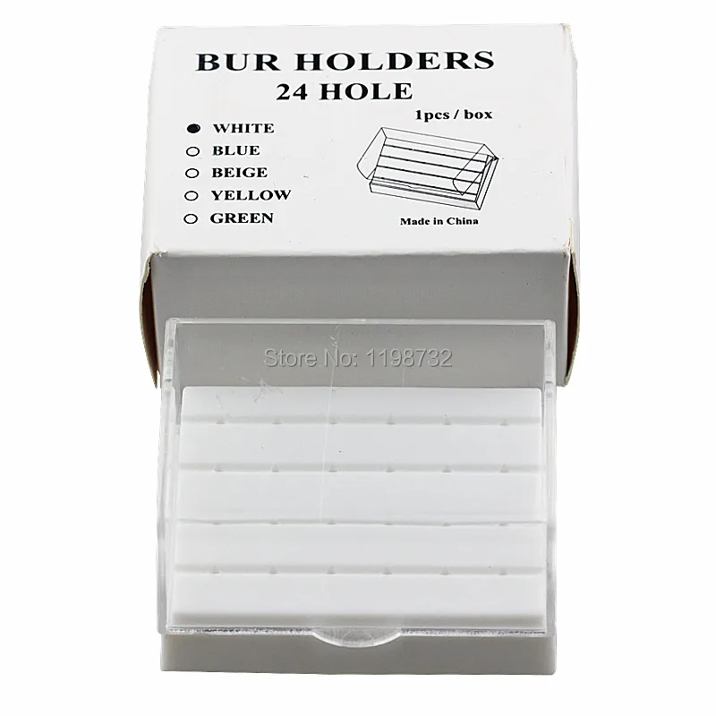 

Dental Endodontic FG1.6mm Bur Holders 24 Holes Autoclavable Diamond Burs Block,135 Degree Sterilized Files Dentist Endo
