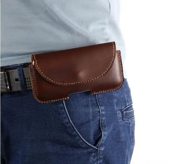 Для Moto G7 Plus P30 Note 1s Z3 чехол из натуральной кожи кобура Зажим для ремня Motorola One Power