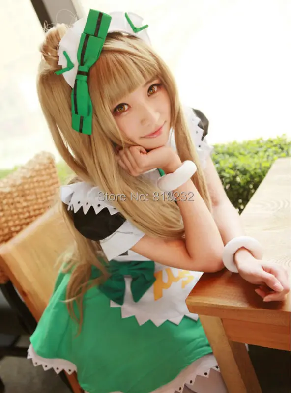 Lovelive! Платье фартук для горничной Love Live Minami Kotori Униформа костюмы костюмированной